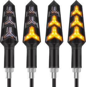 Kinstecks 8542075979 4pcs Motorcycle Turn Signals - Flowing Led Lights