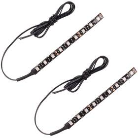 Kinstecks Kys1140 2pcs 9led Motorcycle Led Strip Light Bar Turn Signal Indicator Bl Inch