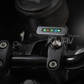 Kiwav 100733140130003 Custom Motorcycle Led Mini Dashboard Warning Lights Matte Black