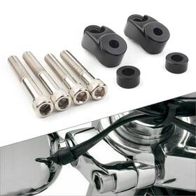 Kkkeeparts 550741629171 Chrome Front Turn Signal Mount Bracket Relocation Kit For Harley Dyna 39 49mm Us