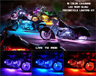 Ks-5050-6rgb-8-14vntrcr Thewoodworks Color Led Wireless Remote Touring Cruiser Motorcycle Strip Light