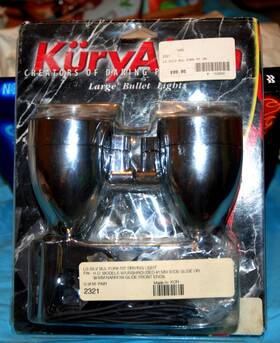 Kuryakyn 152890 Old School Billet Driving/fog Lights For Harley Davidson And Other Bikes