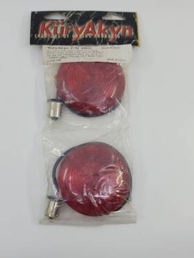 Kuryakyn 4903 3 Inch Harley Davidson Classic Bullet Turn Signal Lights Red Amber Nos