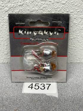 Kuryakyn 5002 Nos Small Bullet Lights With Amber Star Caps