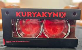 Kuryakyn 5822 Chrome Driving Light Bezels- Indian Motorcycle #418868