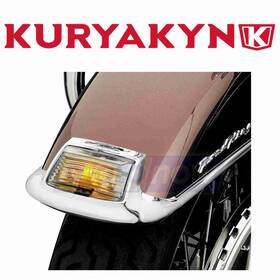 Kuryakyn Mn/0cn8 Smoke Fender Tip Lens And Bulb Kit For 1989-2013 Harley Davidson Nw