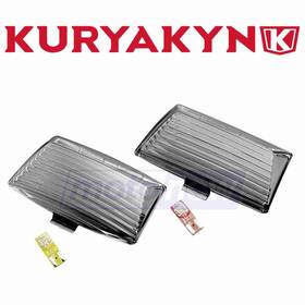 Kuryakyn Mn/38xz Smoke Fender Tip Lens And Bulb Kit For 2005-2017 Harley Davidson Oi