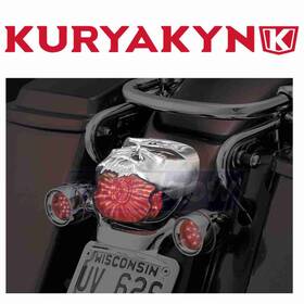 Kuryakyn Mn/5938 Zombie Taillight Cover For 1993-2009 Harley Davidson Fxdl Dyna Low Dz