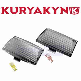 Kuryakyn Mn/7sne Smoke Fender Tip Lens And Bulb Kit For 1989-2013 Harley Davidson Vz