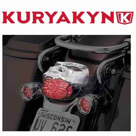 Kuryakyn Mn/ahy4 Zombie Taillight Cover For 1980-1983 Harley Davidson Flt Tour Glide Lc