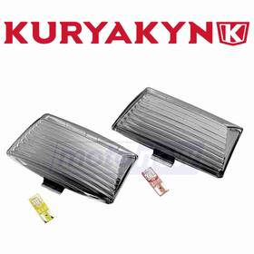 Kuryakyn Mn/d1p3 Smoke Fender Tip Lens And Bulb Kit For 1986-2013 Harley Davidson Gi
