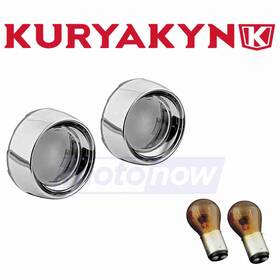 R1h1 Kuryakyn Mn/r1h1 Deep Dish Bezels With Amber Lenses For 2010-2016 Honda Vt1300cr Bw