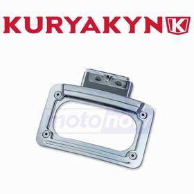 Kuryakyn Mn/zgg6 Led Curved License Plate Frame With Mount For 2017-2018 Indian Fz