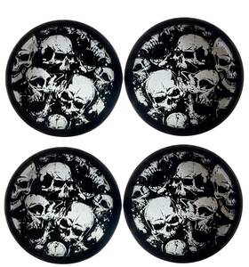 Kustom Cycle Parts 068648060317 Skulls Theamed Smoke Bullet Turn Signal Light Lens Cover C
