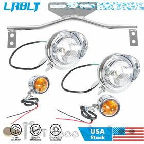 Lablt Om193932oc Driving Spot Fog Light Bar With Bracket Turn Signal Motorcycle For Honda