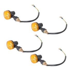 Labwork Law181884 4pcs/set Universal Motorcycle Turn Signal Indicator Lamp Blinker Amber Light
