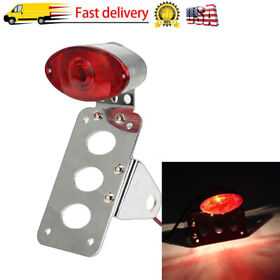 Led License Plate Mount Holder Bracket With Brake Tail Light For Motorcycle Bike