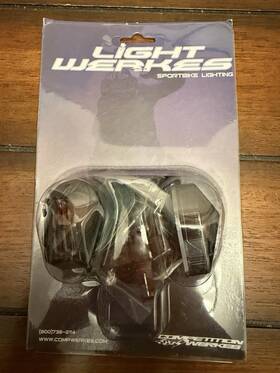 F-1110-s Light Werkes / Competition Universal Motorcycle Turn Signals Or Other 12v Dc Applications. Adhesive Backing