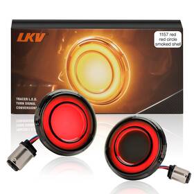 Lkv Mli03002sm 1157 Rear Motorcycle Led Turn Signals Light 2 Inch Bullet Smoked Lens Com