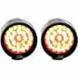 Lsk73201r-r Lazer Star Micro B Point Turn Signals Pair Rigid Mount Led Red