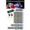 Lu-mc-adv-m 18pc-bt Ledglow Lighting Bluetooth Advanced Million Color Motorcycle Smd Led Lights 18 Piece Kit