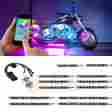 Lu-mc-adv-m-bc-12pc Ledglow 12pc Advanced Million Color Led Motorcycle Kit With Smartphone Control 842383106616