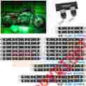 Lu-mc-smd-g-18pc Lu-mc-smd-g 18pc Ledglow Advanced Green Smd Led Motorcycle Light Kit 714169597119
