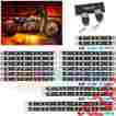 Lu-mc-smd-o-18pc Lu-mc-smd-o 18pc Ledglow Advanced Orange Smd Led Motorcycle Light Kit 714169597218