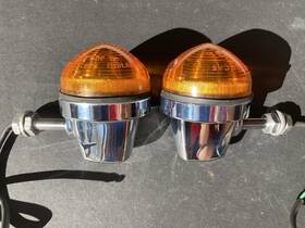 Lucas L784 Pair Of Genuine 1.5 Inch Short Stem Indicators Triumph Bsa And Norton