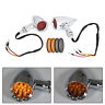 M10 Universal Moto Turn Signal Light Indicators Blinker Bullet Lamp Chrome F13
