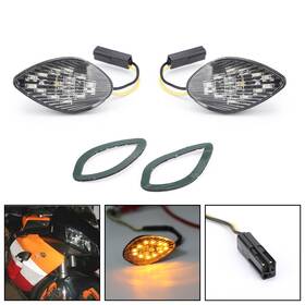 Ts-078-clear Madhornets Clear Turn Signals For Honda Cbr 1000 Rr Flush Mount 04-05 Us