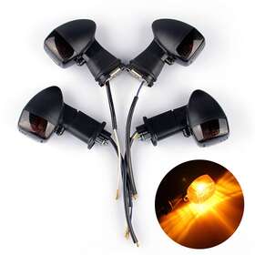 Madhornets Ts-103-smokefr Front Rear Turn Signal Fit For Kawasaki Zx-6r 7r 12r Ex 500r Gpz Zr-x Zx-r Smk