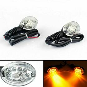 Madhornets Ts-104-clear Front Rear Turn Signals Blinker Indicator Amber Fit For Kawasaki Ninja 250r C Us