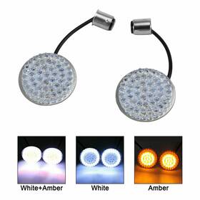 Ts-180-amber Madhornets 2x 1157 Led Turn Signals Blinker Light For Dyna Softail Street Glide Road Yu