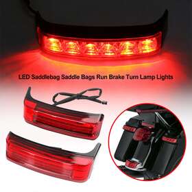 Madhornets Ts-209-red Led Saddlebag Saddle Bags Run Brake Turn Lamp Lights For Touring 2014-21 Red Ue
