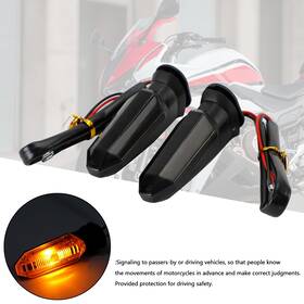 Madhornets Ts-222-smoke Led Turn Signal Lights Indicator For Honda Crf250 Cb500 Cb650f Ctx700 Smoke Yu