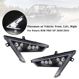 Madhornets Ts-237-clear 2414538 2414539 Front Signature Lights For Polaris Rzr Pro Xp 2020-2021 Us
