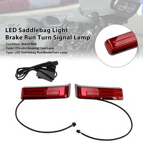 Ts-252-red Madhornets Saddlebag Light Brake Run Turn Signal Lamp For Touring Road Glide 2014-2023
