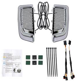 Menbager 830110 Led Fairing Lower Grill Turn Signal Running Light For Touring Glide 2014-2020 Us