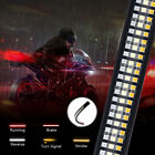 Mictuning 9.6inch Motorcycle Tail Light Triple Strip Waterproof Bendable Strobe