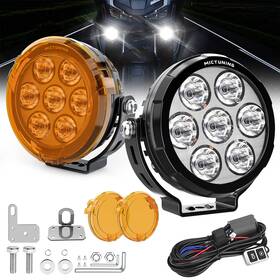 Mictuning Mic-09-13913 2x 4.5 Inch Led Round Driving Fog Lights Spot Flood Combo Offroad Atv Motorcycle