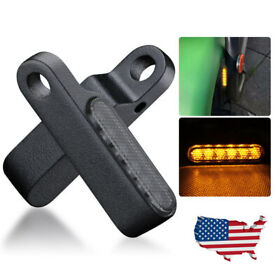 Mini Led Motorcycle Turn Signals Blinker Lights Amber For Suzuki Universal
