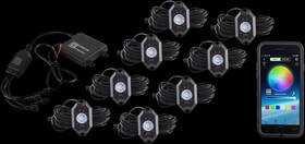 Moose Offroad 100-3341-pu 2040-2685 8 Pod Rock Light Kit - Rbg