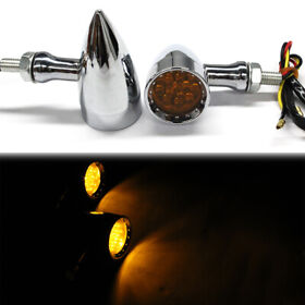 Motorcycle Led Bullet Turn Signal Brake Blinker Lights For Harley Sportster 1200
