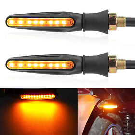 Tmp-14mts002-un999bk1 Motorcycle Led Turn Signal Amber Blinker Lights For Honda Suzuki Yamaha Kawasaki
