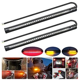 Motorcycle Led Turn Signal Tail Brake Integrated Light License Plate Bar