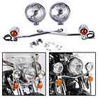 Motorcycle Passing Turn Signal Lamp Driving Fog Spot Light Bar For Harley New
