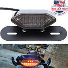 Motorcycle Smoke Led Tail Turn Signal Lights Brake License Plate Integrated Usa