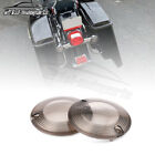 Motorcycle Smoked Turn Signal Light Flat Lens Covers For Harley Davidson Touring