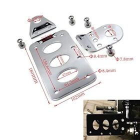 Motorcycles Chrome Side Mount Motorcycle License Plate Bracket Fits
